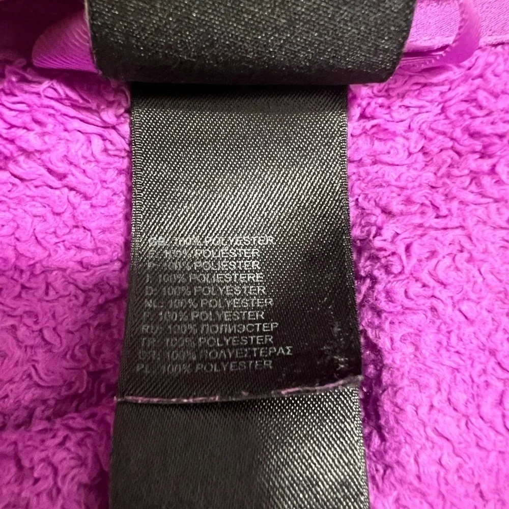 The North Face Full Zip Fleece Jacket Size Girls Medium (10-12) Color Purple
